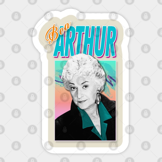 Bea Arthur Graphic Design 90s Style Hipster Statement Sticker by DankFutura